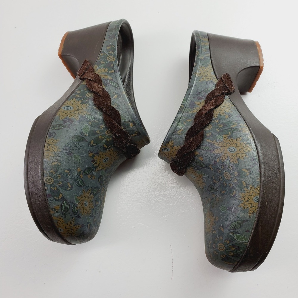 CROCS Women Sarah Crosslite Floral Dual Comfort Heel Clogs Mules  Size W7 - Picture 9 of 10